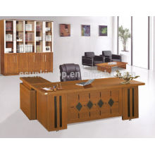 Bureau de bureau de mélamine haut de gamme, meubles de bureau exclusifs avec table d&#39;appoint